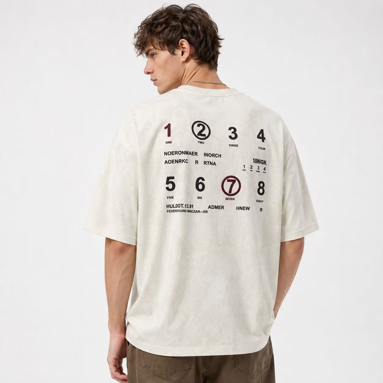 Vintage Washed Oversized T-Shirt for Men – Casual Streetwear Loose Fit Tee