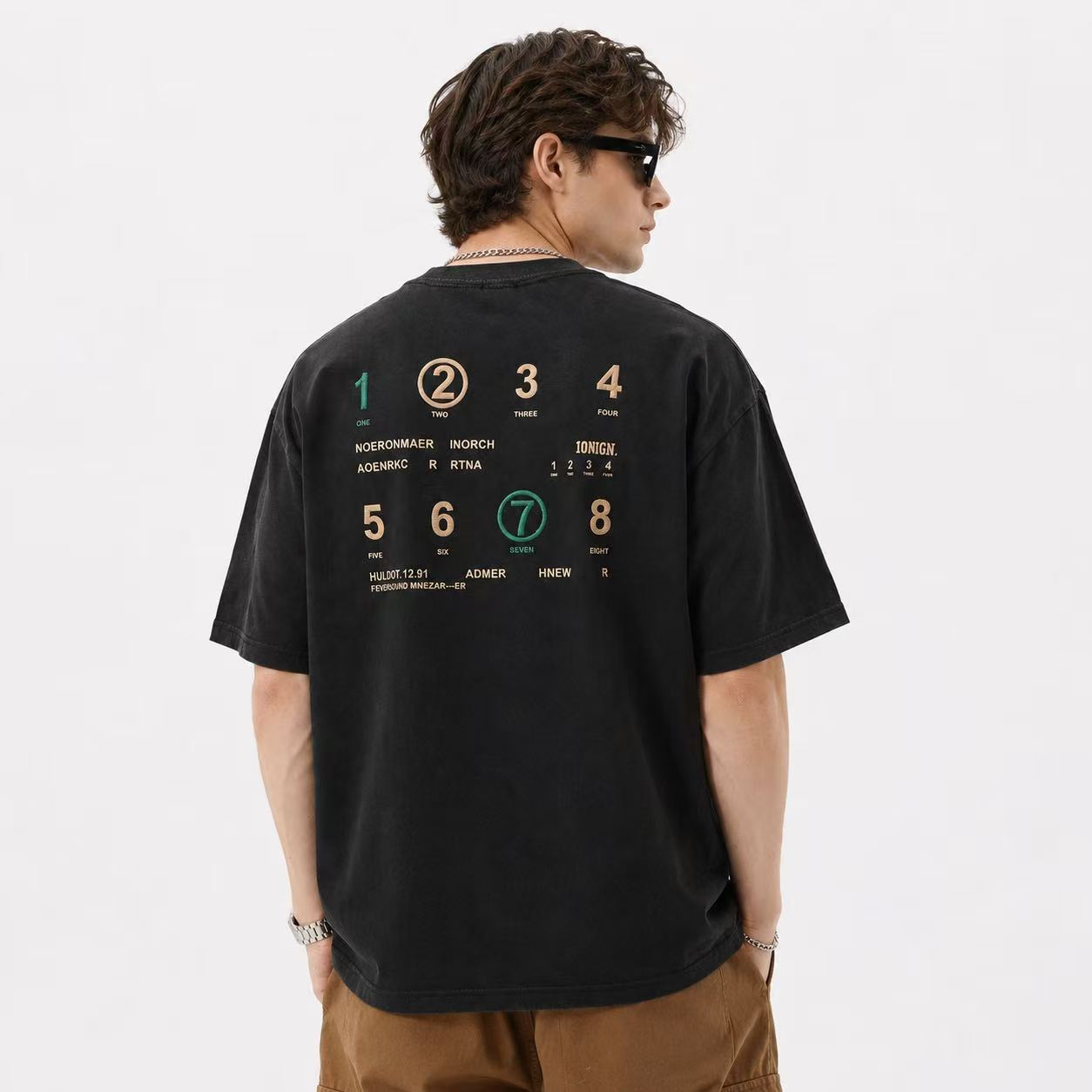 Vintage Washed Oversized T-Shirt for Men – Casual Streetwear Loose Fit Tee