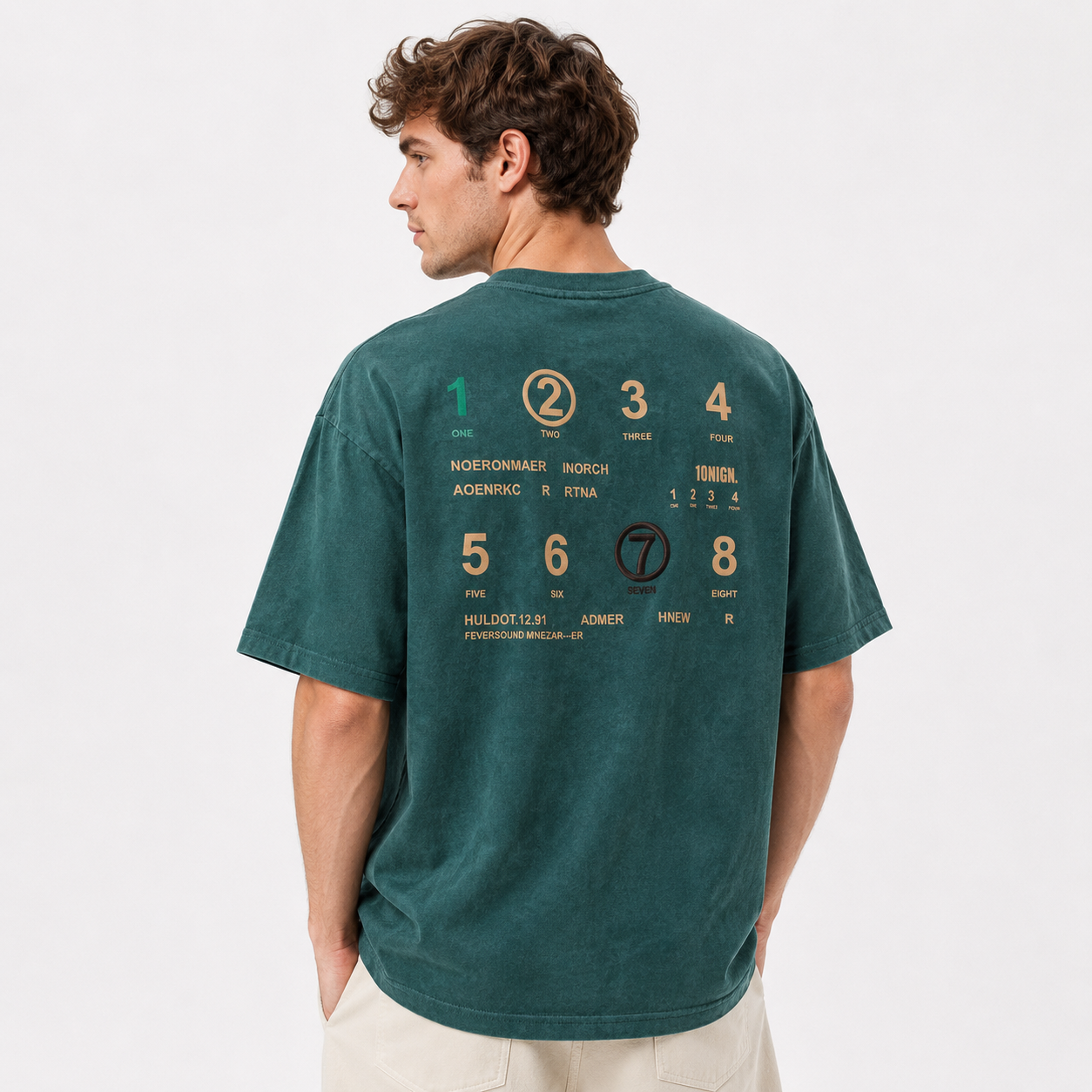 Vintage Washed Oversized T-Shirt for Men – Casual Streetwear Loose Fit Tee